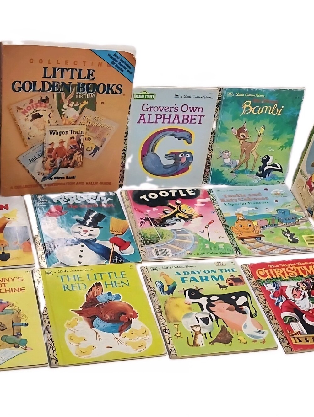 Lot of 13 Vintage Children's Picture Reading Books Little Golden Books+Disney